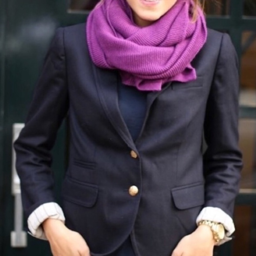 J. CREW Classic Schoolboy Wool Navy Blazer NWOT